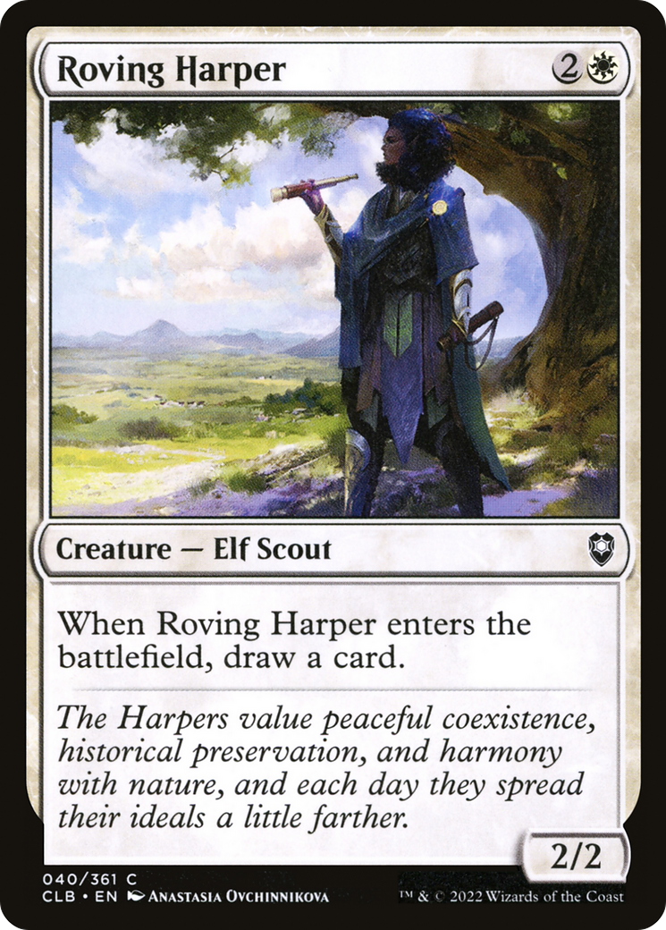 Magic: The Gathering - Roving Harper - Commander Legends: Battle for Baldur's Gate