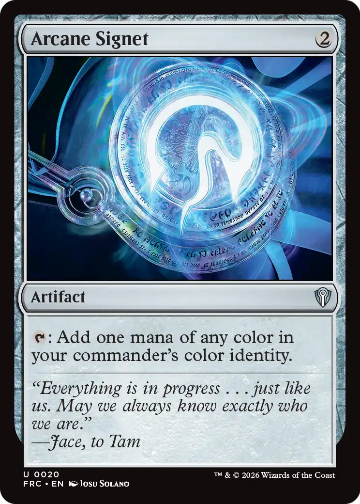 Magic: The Gathering - Arcane Signet - Reality Fracture Commander