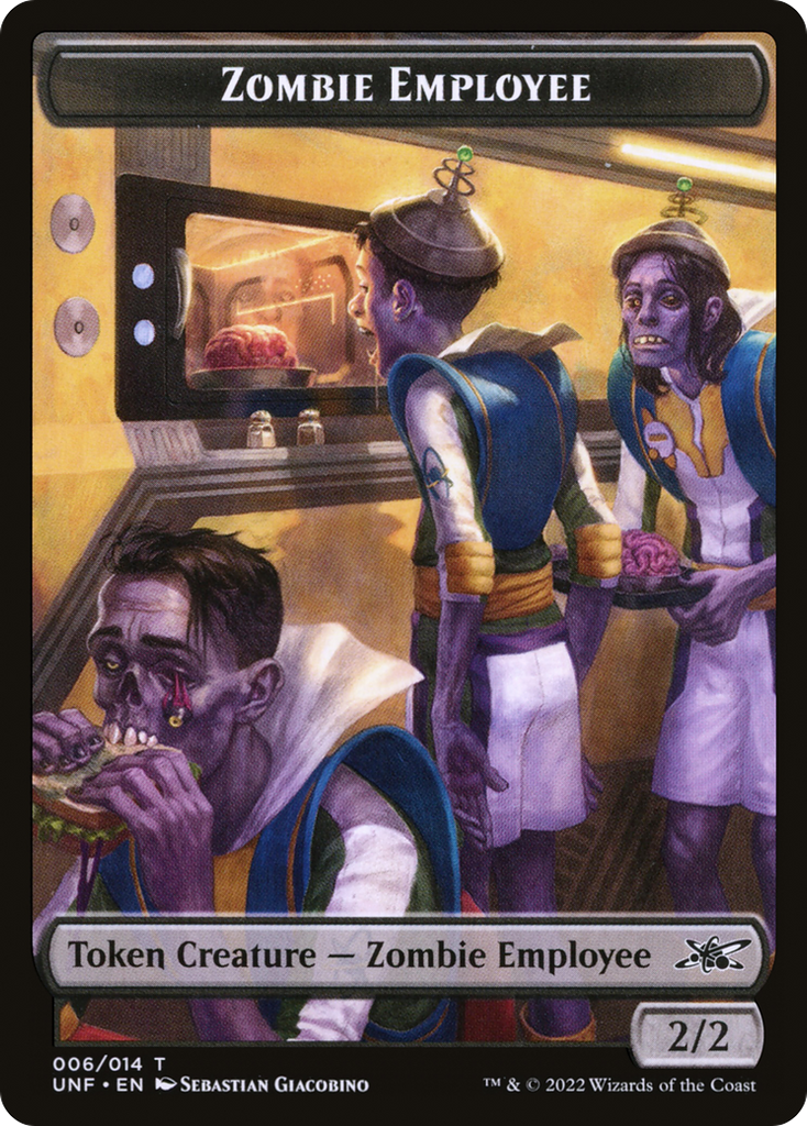Magic: The Gathering - Zombie Employee Token - Unfinity Tokens