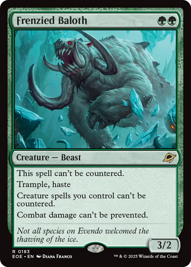 Magic: The Gathering - Frenzied Baloth Foil - Edge of Eternities