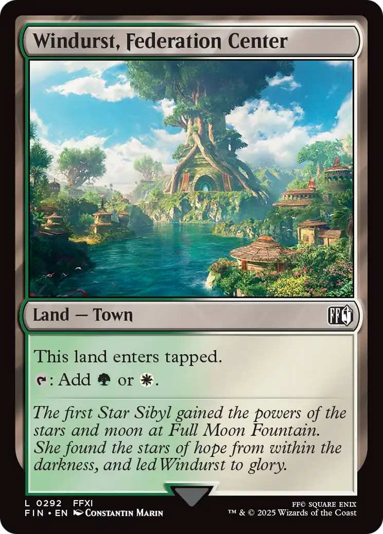 Magic: The Gathering - Windurst, Federation Center Foil - Final Fantasy
