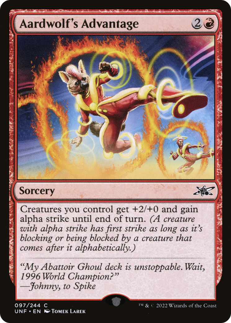 Magic: The Gathering - Aardwolf's Advantage - Unfinity