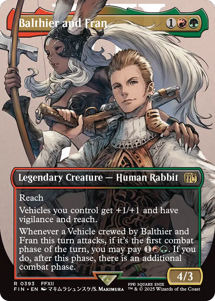 Magic: The Gathering - Balthier and Fran Foil - Final Fantasy