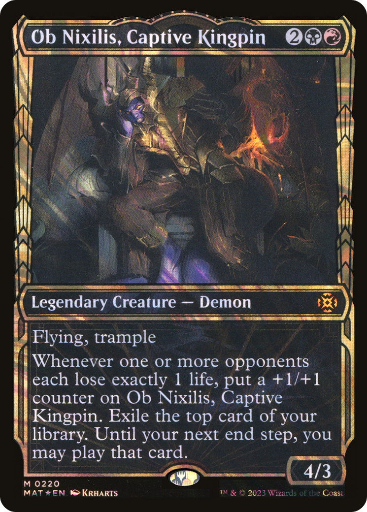Magic: The Gathering - Ob Nixilis, Captive Kingpin Foil - March of the Machine: The Aftermath