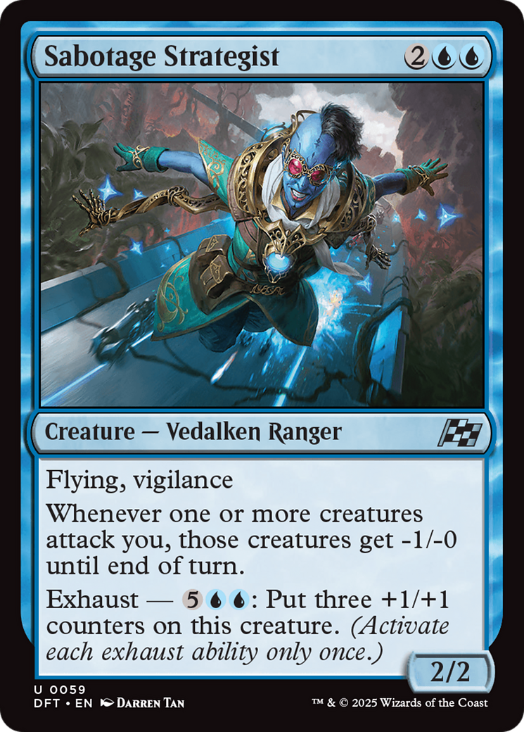 Magic: The Gathering - Sabotage Strategist Foil - Aetherdrift