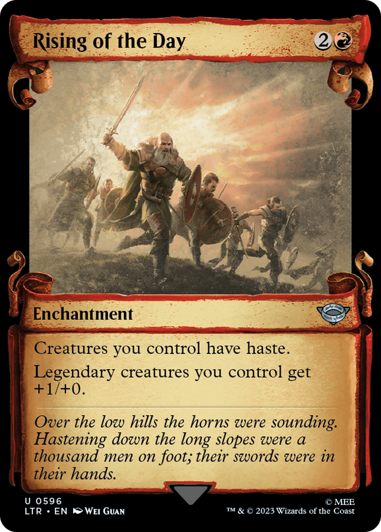 Magic: The Gathering - Rising of the Day Foil - The Lord of the Rings: Tales of Middle-earth