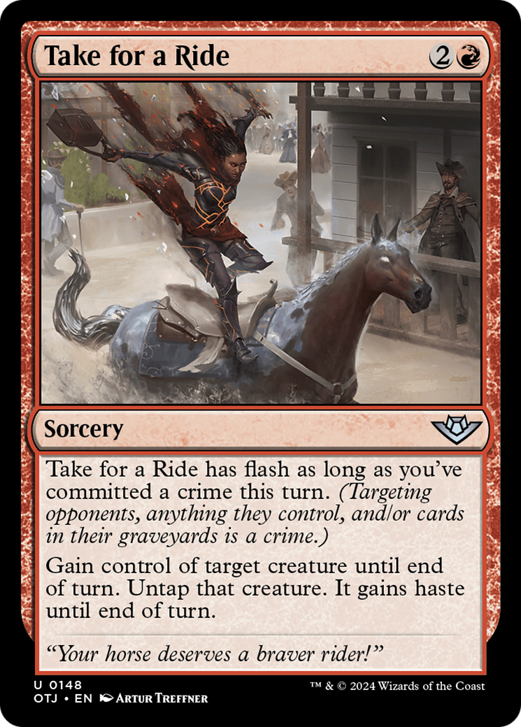 Magic: The Gathering - Take for a Ride Foil - Outlaws of Thunder Junction