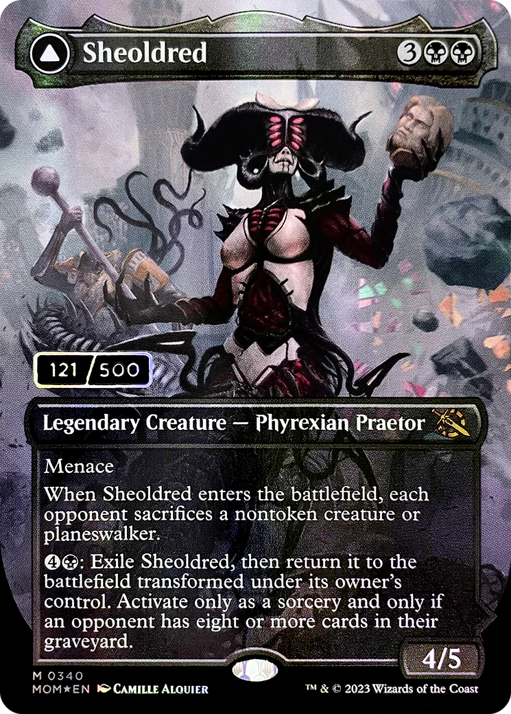 Magic: The Gathering - Sheoldred // The True Scriptures Foil - March of the Machine