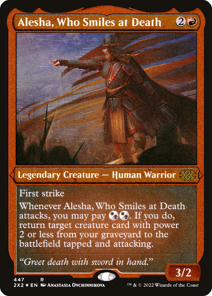 Magic: The Gathering - Alesha, Who Smiles at Death Foil - Double Masters 2022