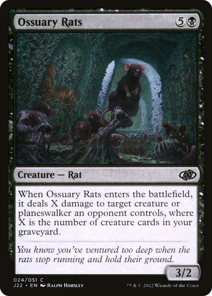 Magic: The Gathering - Ossuary Rats - Jumpstart 2022