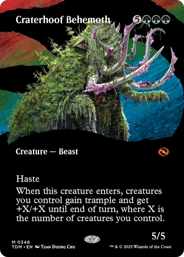 Magic: The Gathering - Craterhoof Behemoth Foil - Tarkir: Dragonstorm