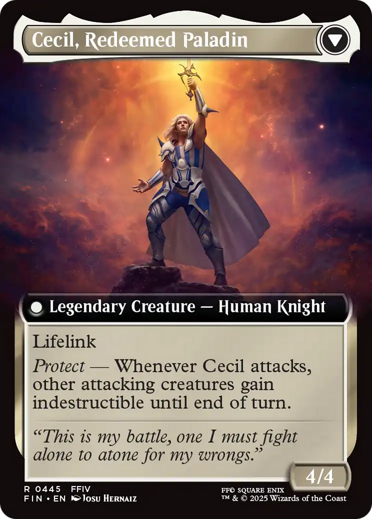 Magic: The Gathering - Cecil, Dark Knight // Cecil, Redeemed Paladin - Final Fantasy