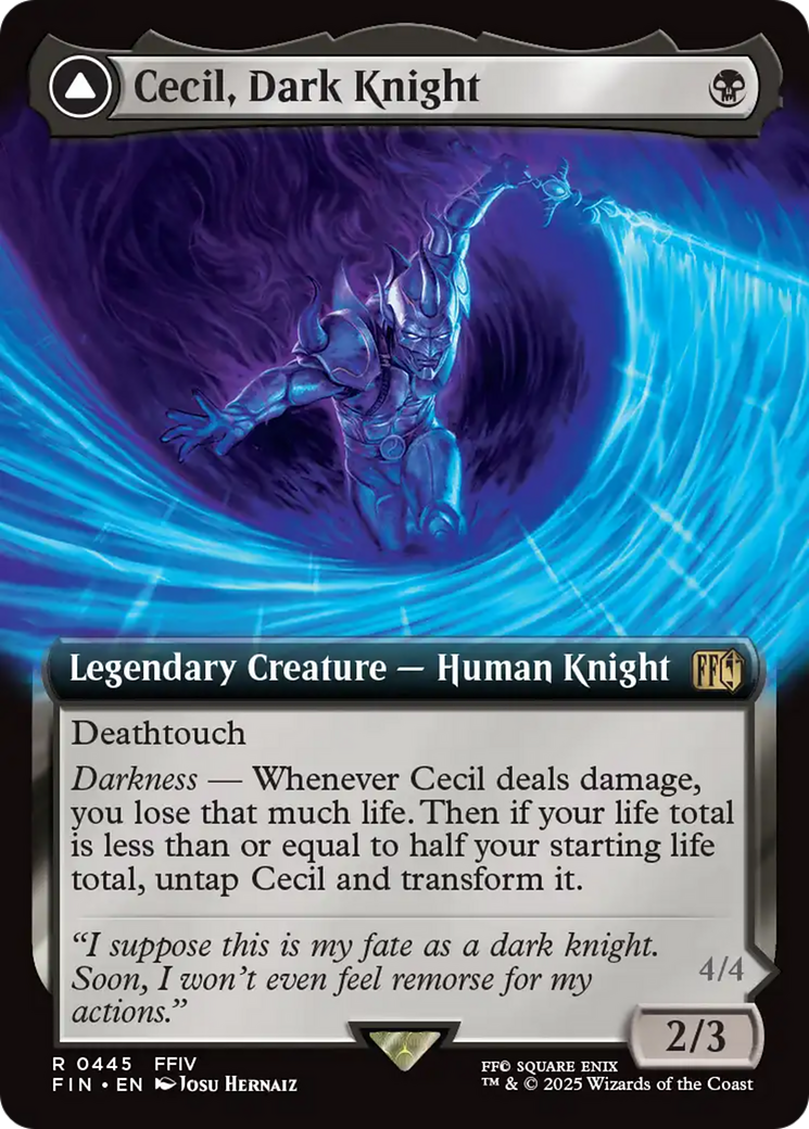 Magic: The Gathering - Cecil, Dark Knight // Cecil, Redeemed Paladin Foil - Final Fantasy