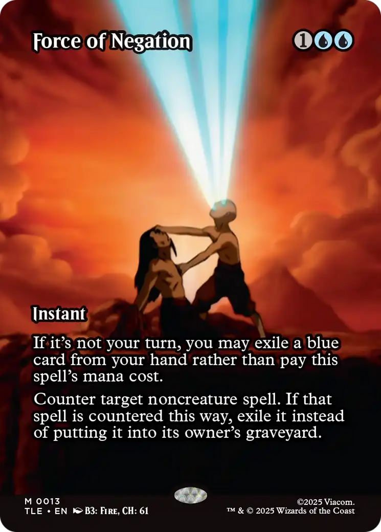 Magic: The Gathering - Force of Negation Foil - Avatar: The Last Airbender Eternal