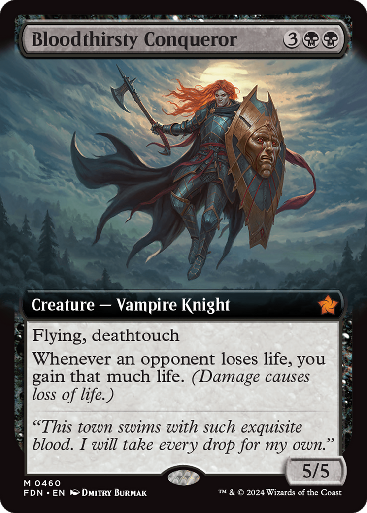 Magic: The Gathering - Bloodthirsty Conqueror Foil - Foundations