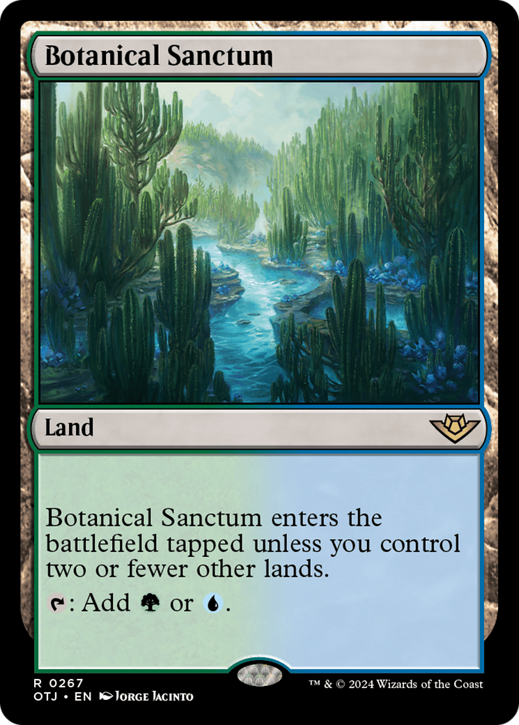 Magic: The Gathering - Botanical Sanctum Foil - Outlaws of Thunder Junction