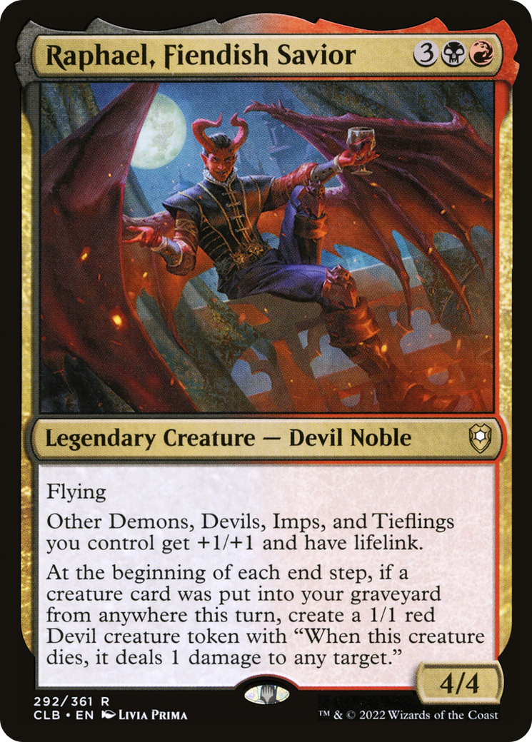 Magic: The Gathering - Raphael, Fiendish Savior - Commander Legends: Battle for Baldur's Gate