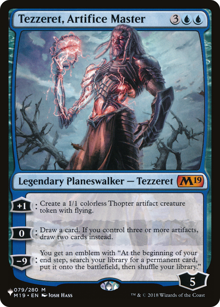 Magic: The Gathering - Tezzeret, Artifice Master - The List