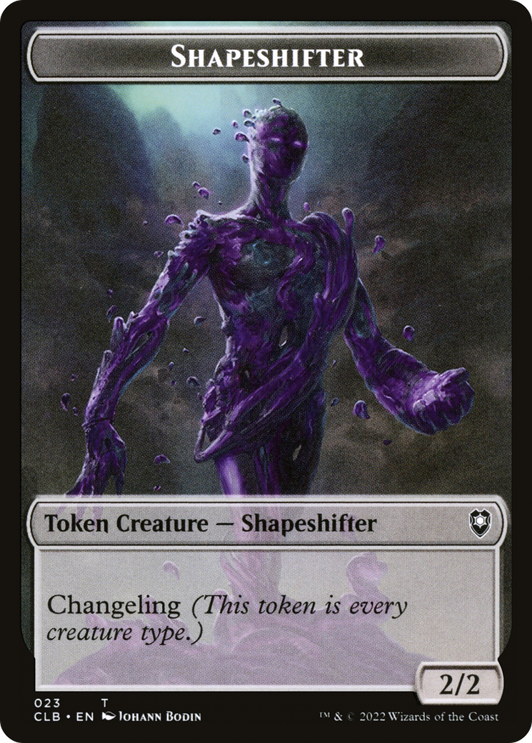 Magic: The Gathering - Shapeshifter Token - Battle for Baldur's Gate Tokens