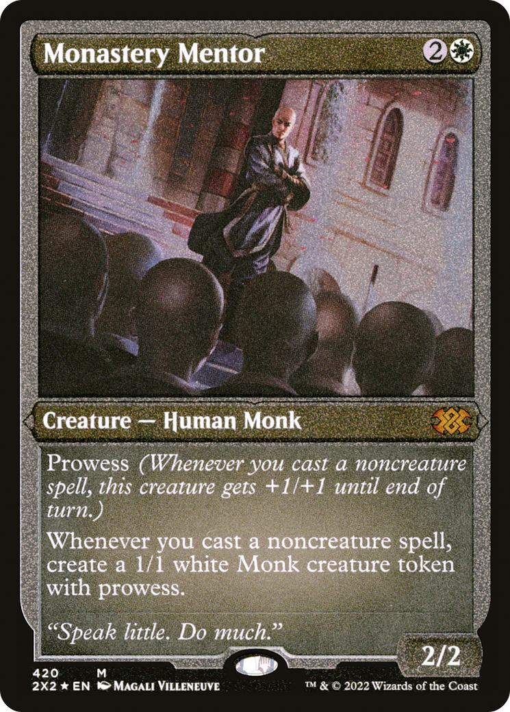 Magic: The Gathering - Monastery Mentor Foil - Double Masters 2022