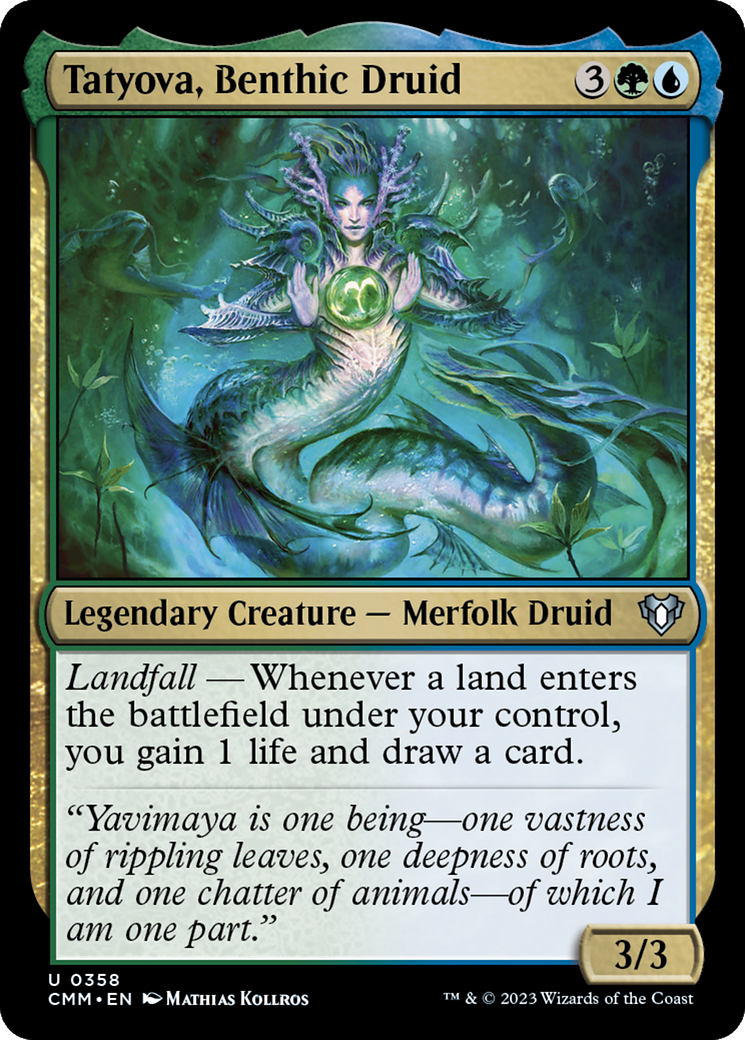 Magic: The Gathering - Tatyova, Benthic Druid Foil - Commander Masters