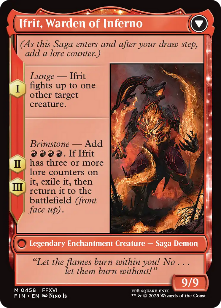 Magic: The Gathering - Clive, Ifrit's Dominant // Ifrit, Warden of Inferno - Final Fantasy