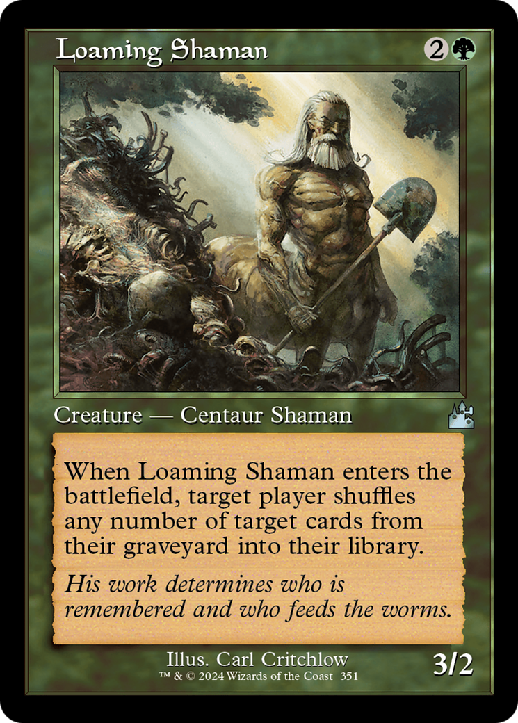 Magic: The Gathering - Loaming Shaman Foil - Ravnica Remastered