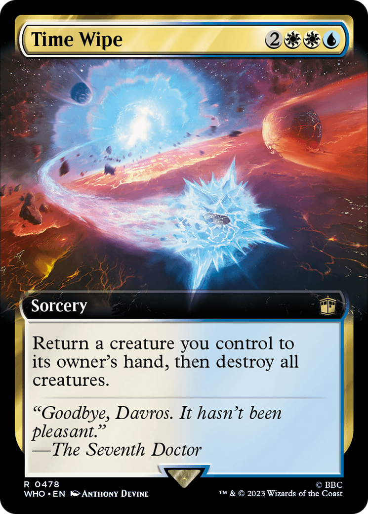 Magic: The Gathering - Time Wipe Foil - Doctor Who