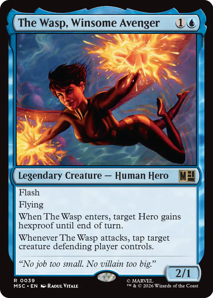 Magic: The Gathering - The Wasp, Winsome Avenger - Marvel Super Heroes Commander