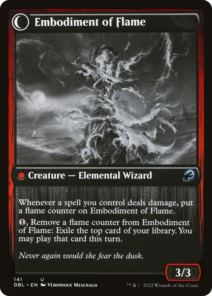 Magic: The Gathering - Flame Channeler // Embodiment of Flame Foil - Innistrad: Double Feature