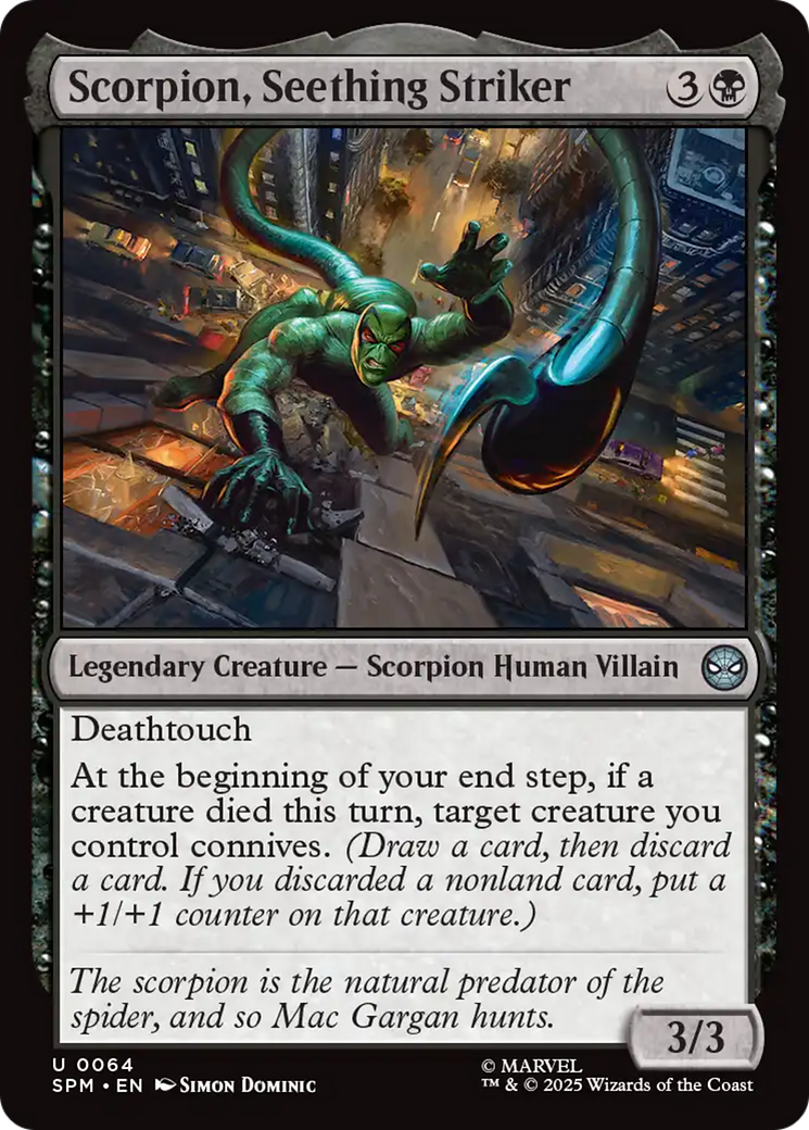 Magic: The Gathering - Scorpion, Seething Striker - Marvel's Spider-Man