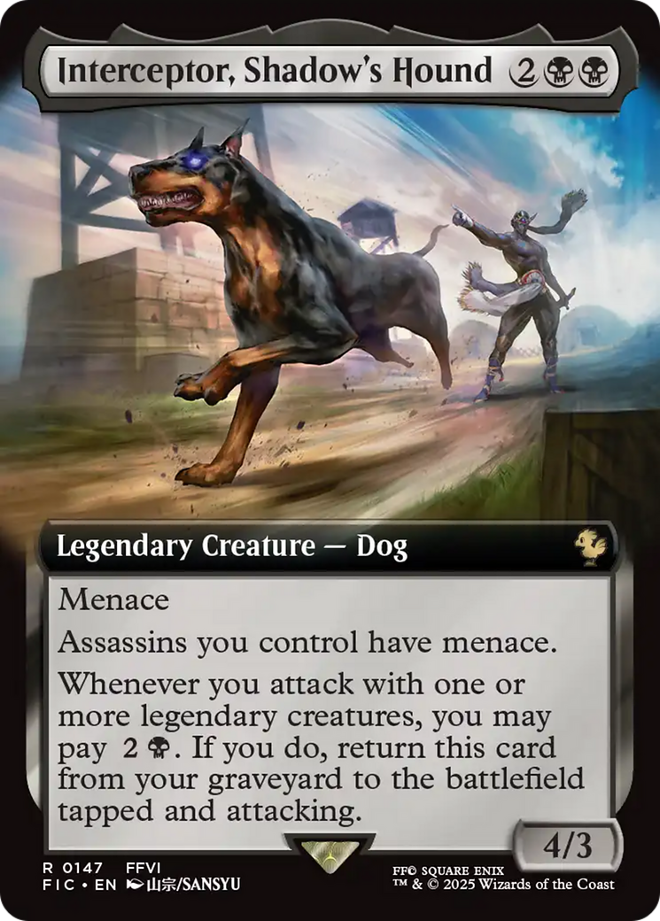 Magic: The Gathering - Interceptor, Shadow's Hound - Final Fantasy Commander