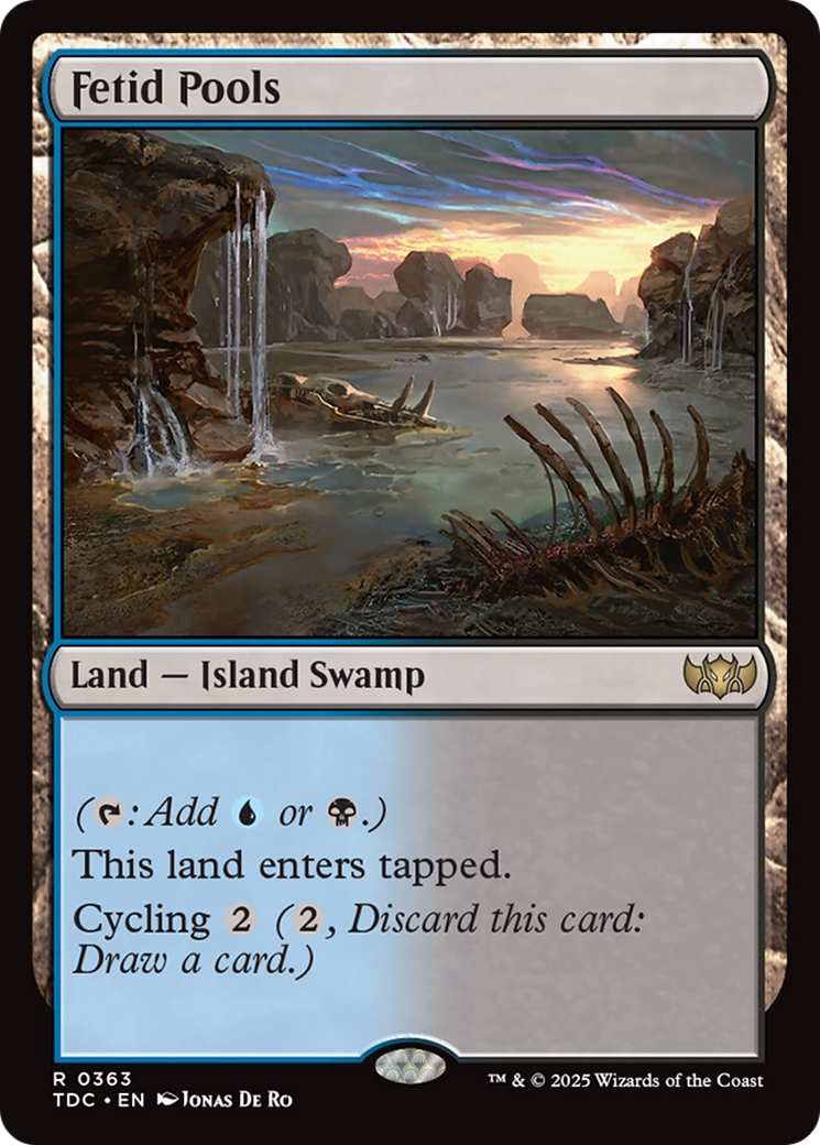 Magic: The Gathering - Fetid Pools - Tarkir: Dragonstorm Commander