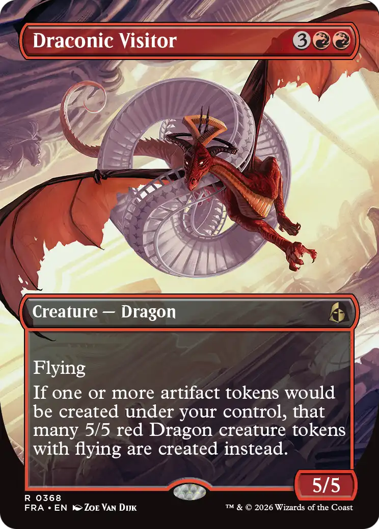 Magic: The Gathering - Draconic Visitor - Reality Fracture