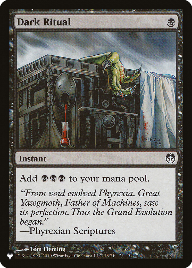 Magic: The Gathering - Dark Ritual - The List
