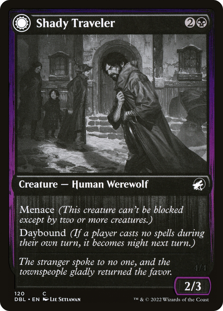 Magic: The Gathering - Shady Traveler // Stalking Predator Foil - Innistrad: Double Feature