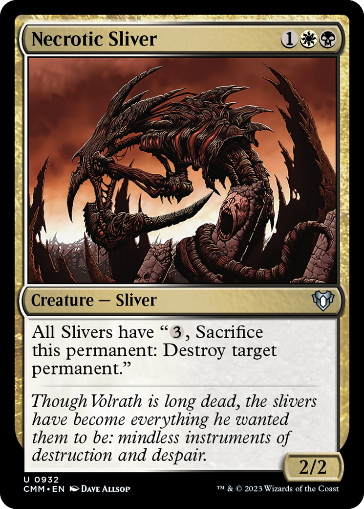 Magic: The Gathering - Necrotic Sliver - Commander Masters