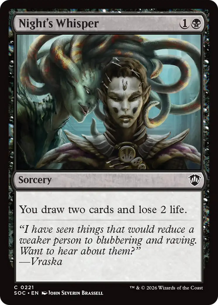 Magic: The Gathering - Night's Whisper - Secrets of Strixhaven Commander