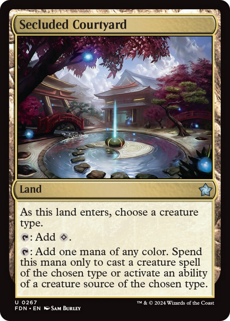 Magic: The Gathering - Secluded Courtyard - Foundations