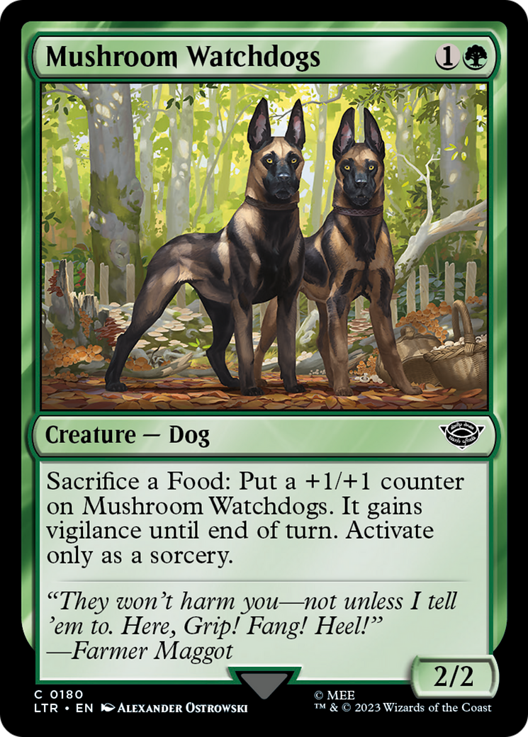 Magic: The Gathering - Mushroom Watchdogs Foil - The Lord of the Rings: Tales of Middle-earth