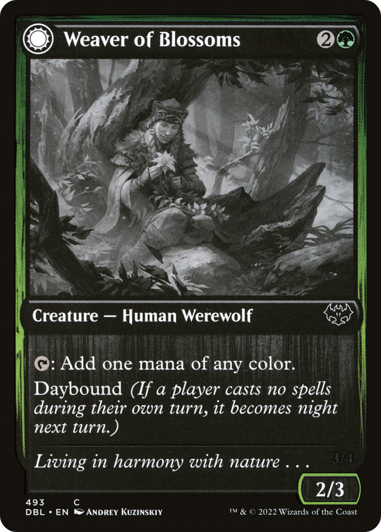 Magic: The Gathering - Weaver of Blossoms // Blossom-Clad Werewolf - Innistrad: Double Feature