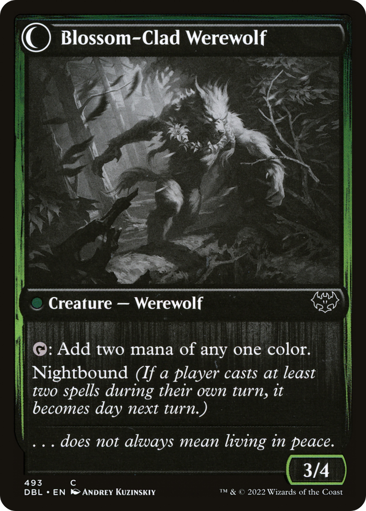 Magic: The Gathering - Weaver of Blossoms // Blossom-Clad Werewolf - Innistrad: Double Feature