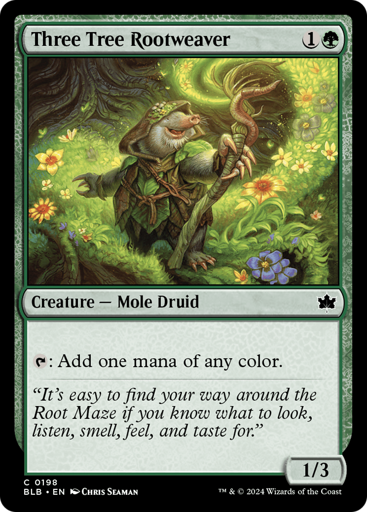 Magic: The Gathering - Three Tree Rootweaver Foil - Bloomburrow