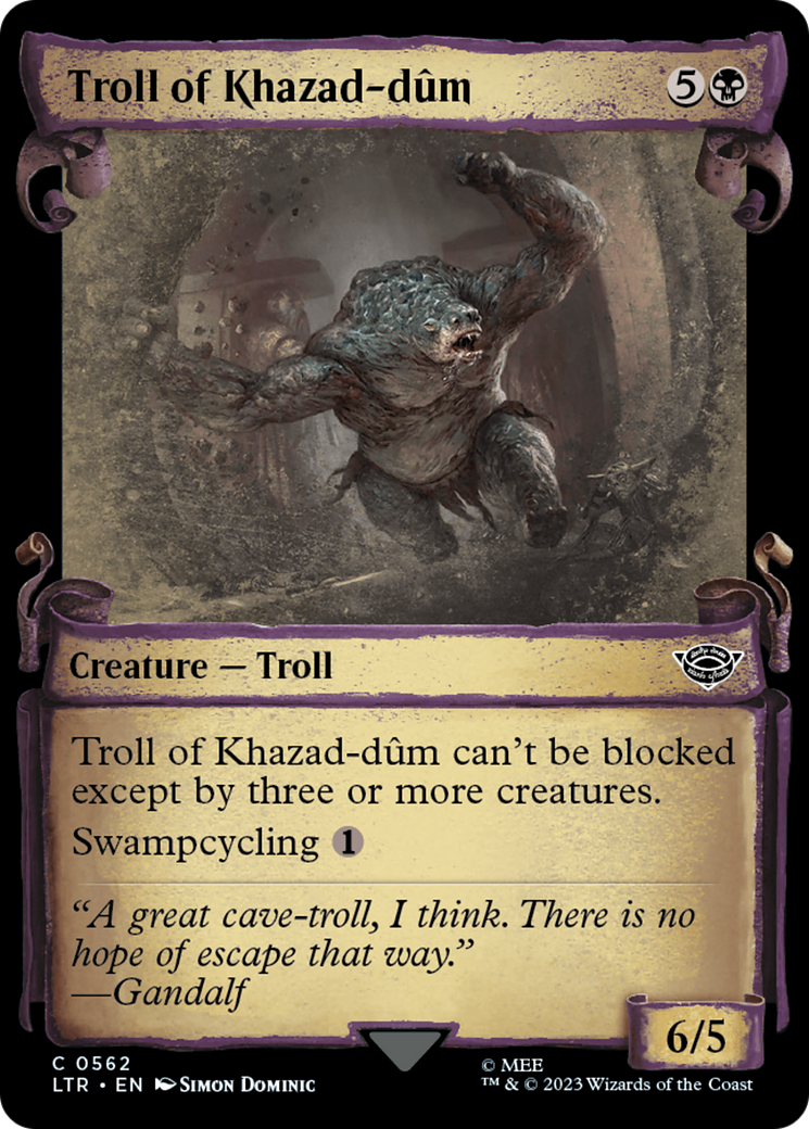 Magic: The Gathering - Troll of Khazad-dûm Foil - The Lord of the Rings: Tales of Middle-earth