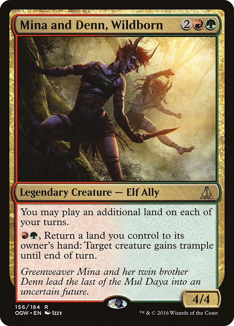 Magic: The Gathering - Mina and Denn, Wildborn Foil - Oath of the Gatewatch