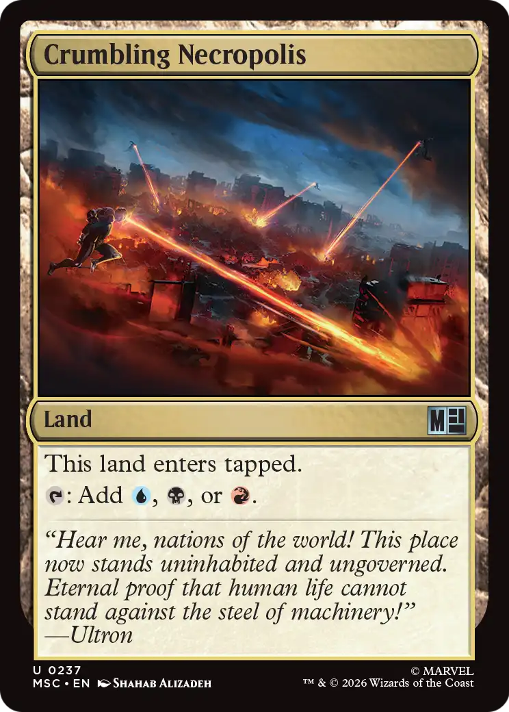 Magic: The Gathering - Crumbling Necropolis - Marvel Super Heroes Commander
