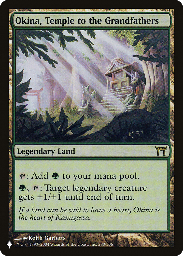 Magic: The Gathering - Okina, Temple to the Grandfathers - The List