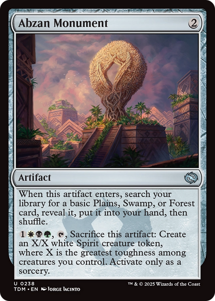 Magic: The Gathering - Abzan Monument Foil - Tarkir: Dragonstorm
