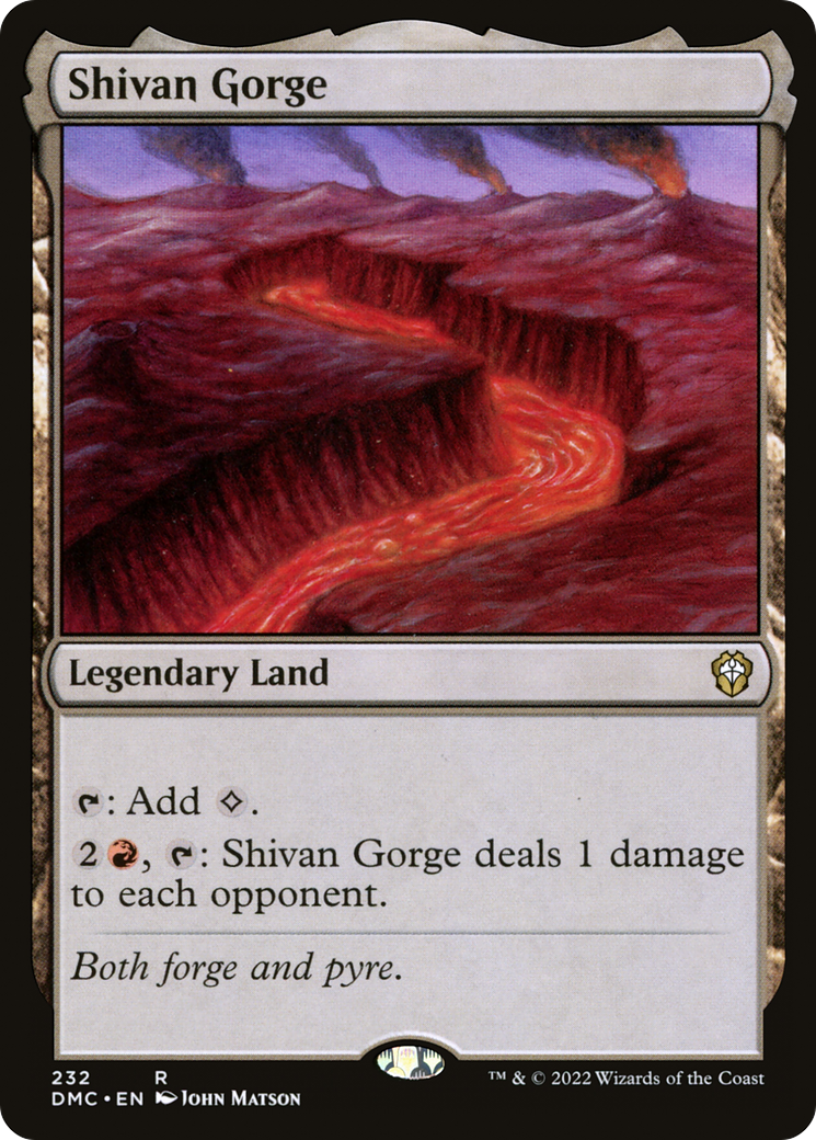 Magic: The Gathering - Shivan Gorge - Dominaria United Commander
