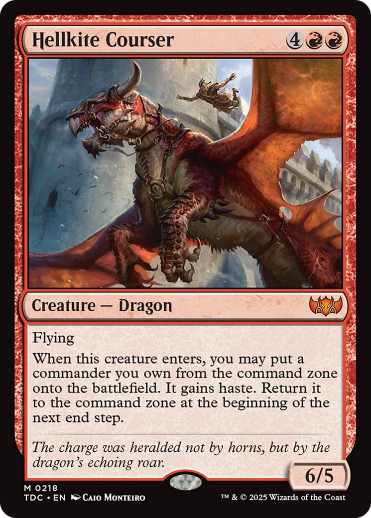 Magic: The Gathering - Hellkite Courser - Tarkir: Dragonstorm Commander